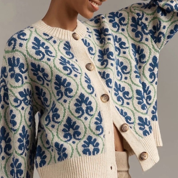 Anthropologie Sweaters - Anthropologie Sweater Cardigan. NWT Size Large (fits 12-14)